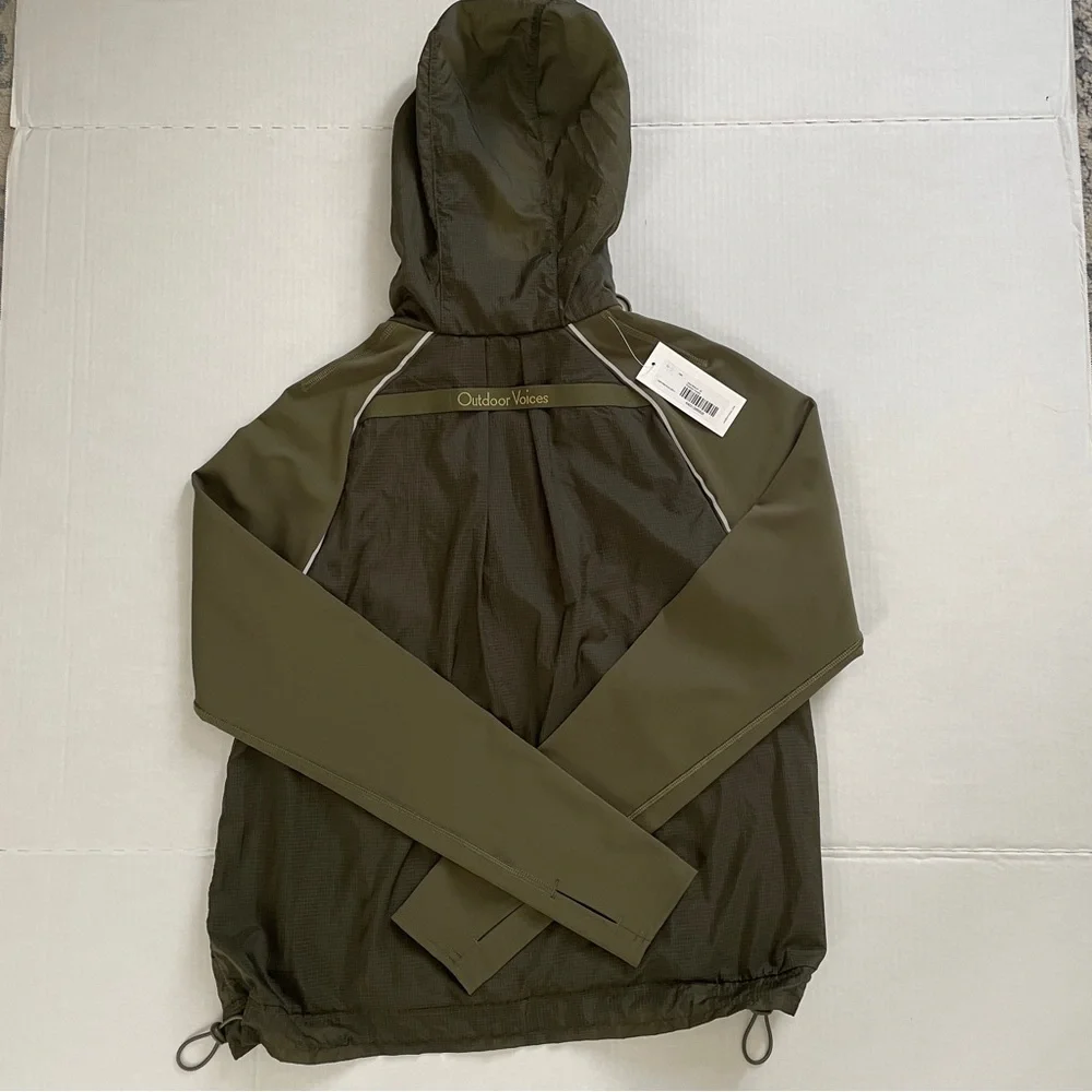 NWT Womens Medium Olive Branch Outdoor Voices Frost/Knit Hoddie. - Picture 10 of 13